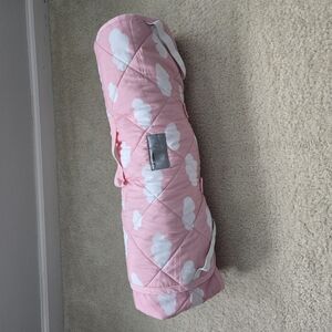 Toddler Nap Mat, Cot Bedding Blanket With Pillow Pink Cloud